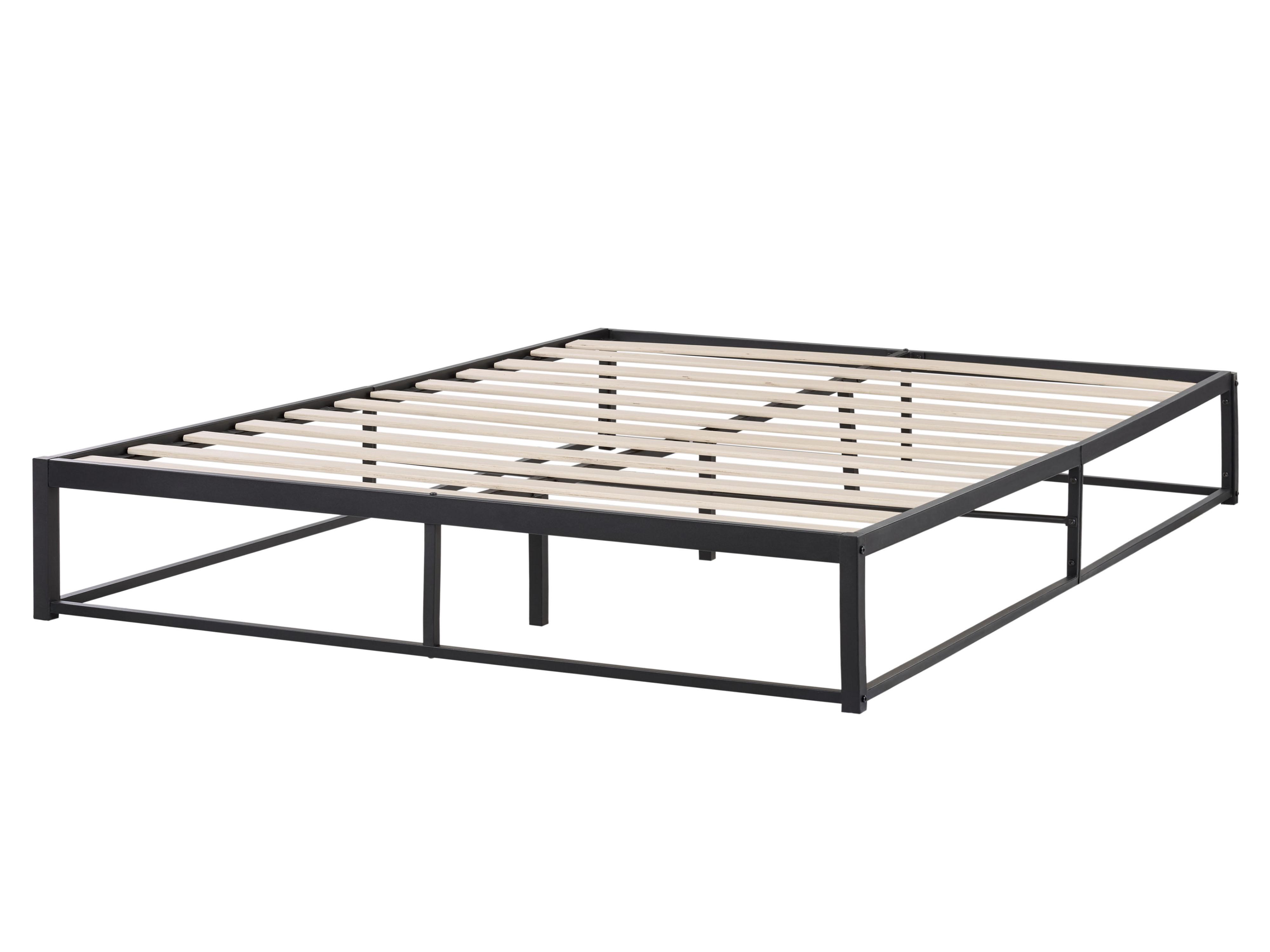 Bett mit Lattenrost Metall VIRY 160 x 200 cm Schwarz_902626