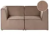 Sofá modular 2 plazas LEMVIG Pana Beige oscuro