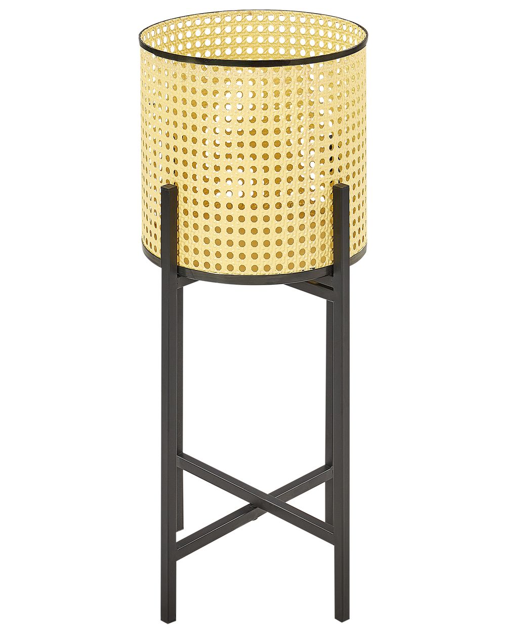 Blumentopf mit Beinen FALLOPIA 25 cm Metall Beige