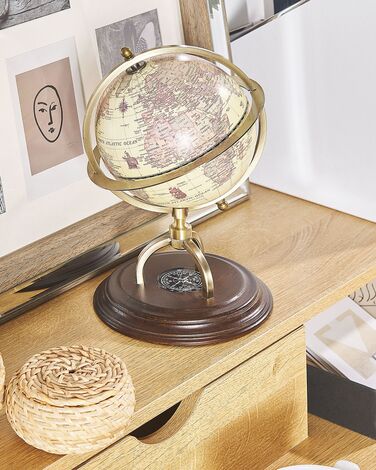 Decorative Globe 25 cm Beige PIZARRO