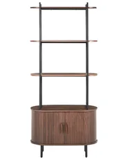 Regał 4 półki BRADLEY 180 cm Ciemnobrązowy_1073119
