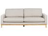 3 Seater Fabric Sofa Beige SIGGARD_920874