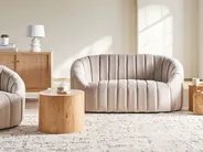Sofa 2 Seater MALUNG Velvet Beige_966927