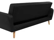 Living Room Set FLORLI Fabric Black_705057