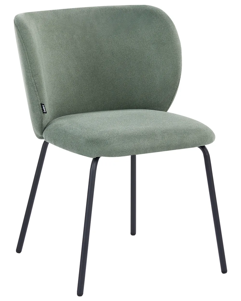 Set di 2 sedie da pranzo CALERA Tessuto Verde chiaro_1055229