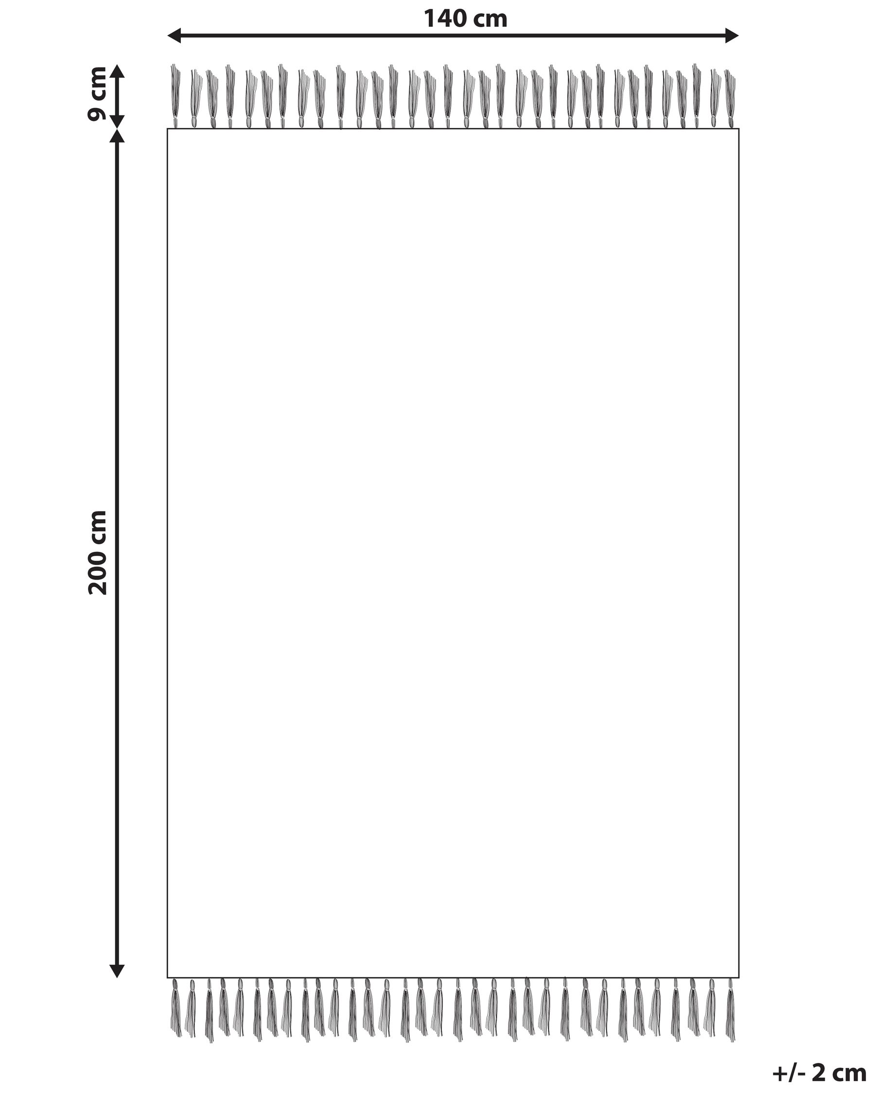 Vintage Area Rug 140 x 200 cm Yellow and Green BOYALI_836782