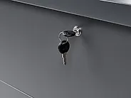 Cesta KYMI 136 cm 55 cm Metallo con ruote Grigio scuro_1173674