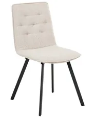 Set di 2 sedie da pranzo CARVER Tessuto Beige_999047