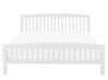 Klasická bílá dřevěná manželská postel 160x200 cm CASTRES_754530