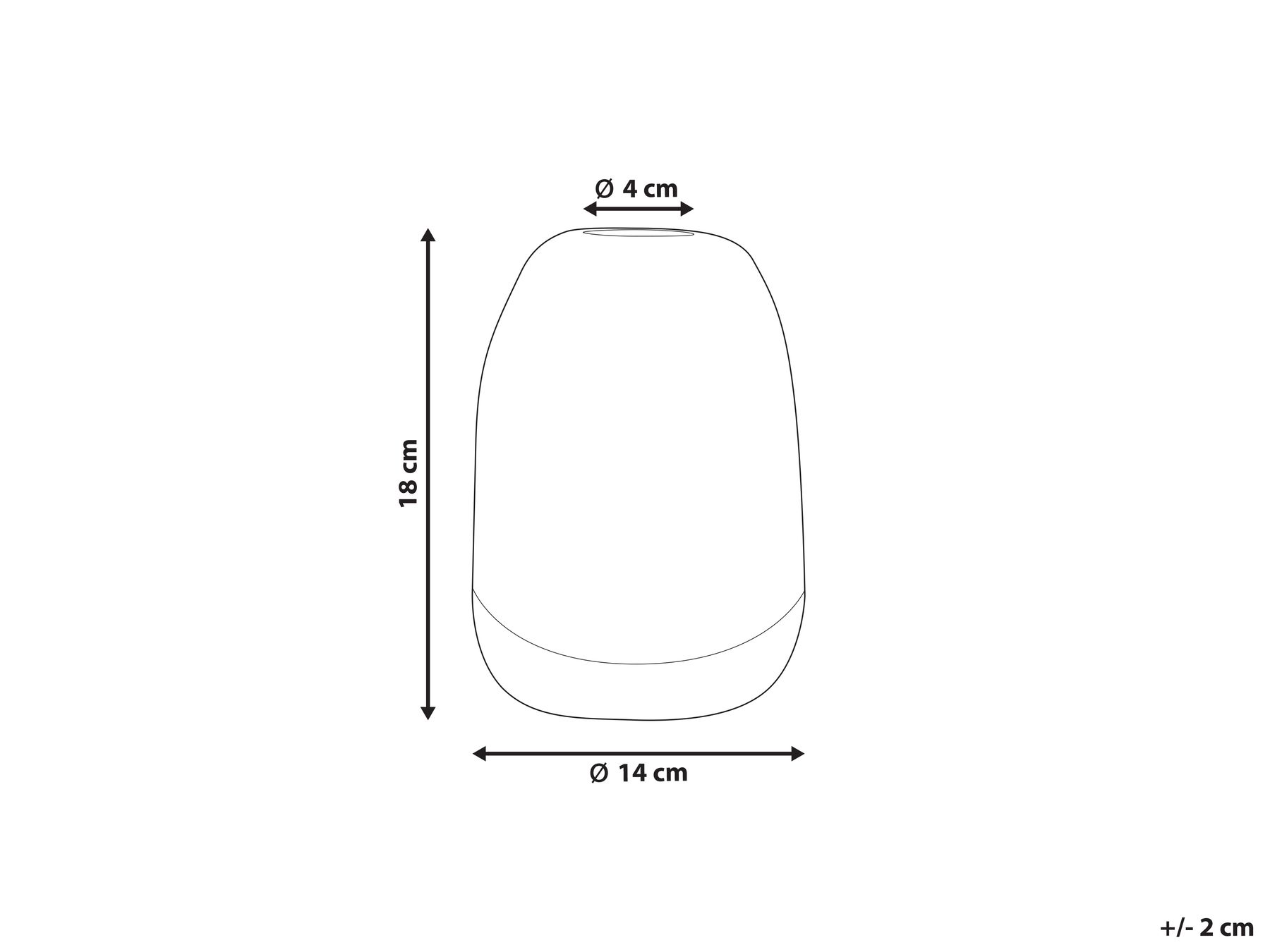 Wazon na kwiaty FYSKA 18 cm Szkło Ciemnoszary_838047