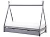 Kids Trundle Bed Pine Wood TALMONTIERS 90 x 200 cm (EU Single) Grey
