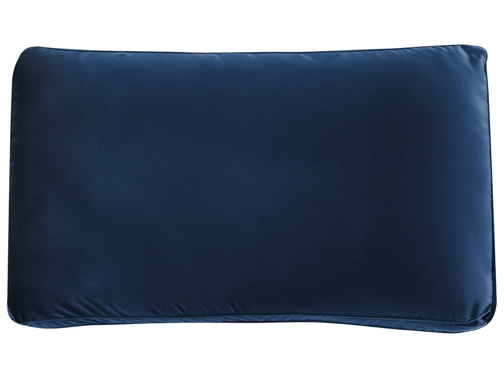 Modular U-Shape Sofa 6 Seater EVJA Velvet Navy Blue_1068250