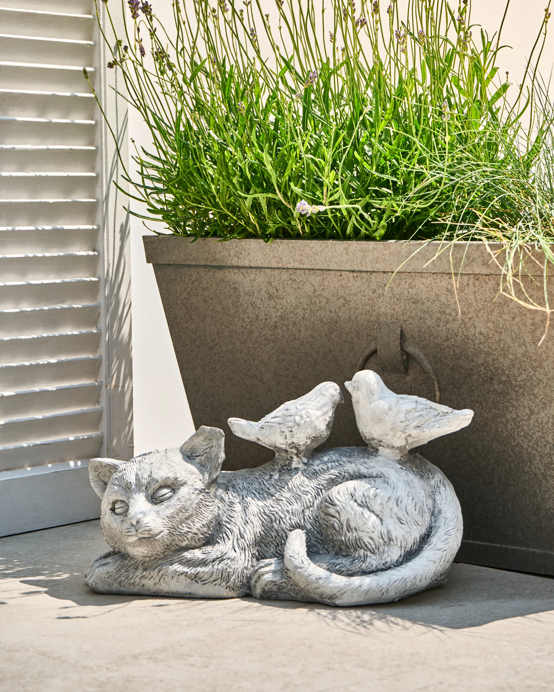 Statuetta da giardino KALELA Gatto Grigio_999914