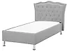 Cama Tela METZ 90 x 200 cm Gris claro