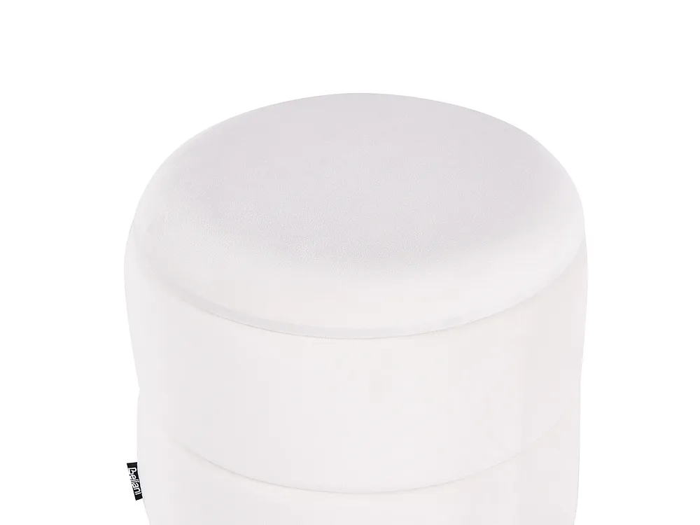 Pouf contenitore OGDEN Velluto Bianco sporco_1200712