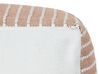 Oudoor Pouf goldbraun / weiss 50 x 50 x 30 cm ZAHRI_931704