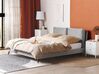Sametová postel 160 x 200 cm šedá MELLE_829852