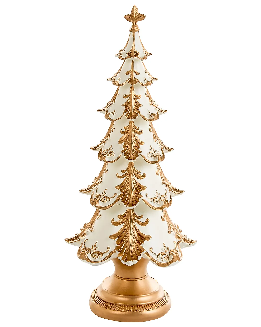 Set di 2 decorazioni natalizie HEISKA 30/42 cm Albero di Natale Oro_1175612