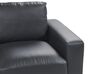 2-personers sofa i imiteret læder sort SOVIK_891890