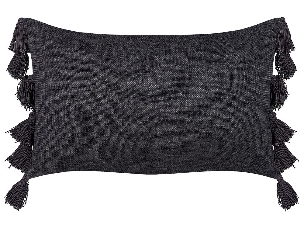 Coussin LYTHRUM 55 x 35 cm Coton Gris foncé Unicolore