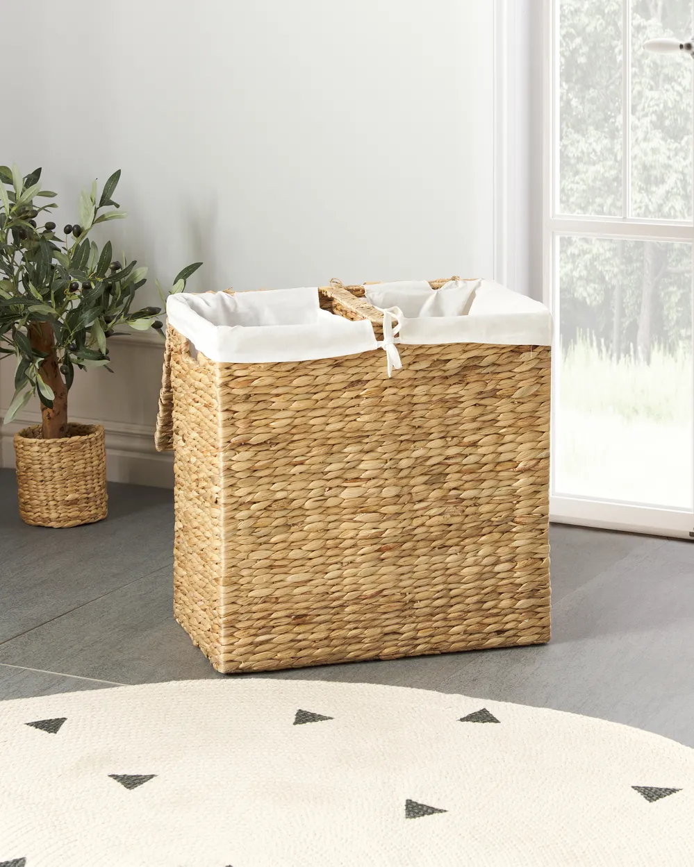 Cesto per la biancheria LANGSON Vimini Naturale 75 L_886502
