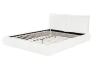 Bed Boucle VINAY 160 x 200 cm (EU King Size) White_945820