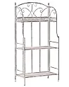 Regál s policami VILLADOSE 60 cm 117 cm Kov Sivá