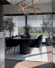 Vaso decorativo KLANG 18 cm Ceramica Grigio_1159366