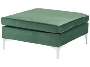 Modular Corner Sofa 4 Seater EVJA with Ottoman Velvet Green Left Hand_789589