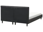 Lit avec sommier Tissu FITOU 140 x 200 cm Noir_875886