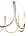 Metal LED Chandelier Gold PERQUENO_919430