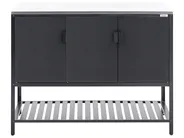 Mobile da cucina per esterni MAENZA Nero Metallo_981349