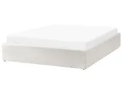 Ottoman Bed without Headboard DINAN Boucle Off-White 140 x 200 cm (EU Double)_903683