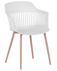 Set of 2 Dining Chairs BERECA White_783797