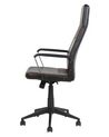 Kancelárska stolička čierna a hnedá výškovo nastaviteľná DELUXE_735170