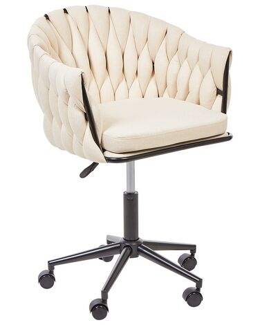 Chaise de bureau beige MILAN