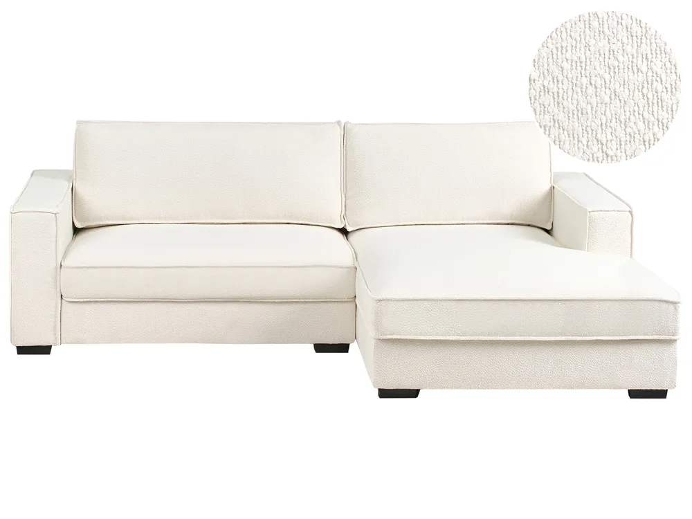 Corner Sofa RENDERS Boucle Off-White Left Hand