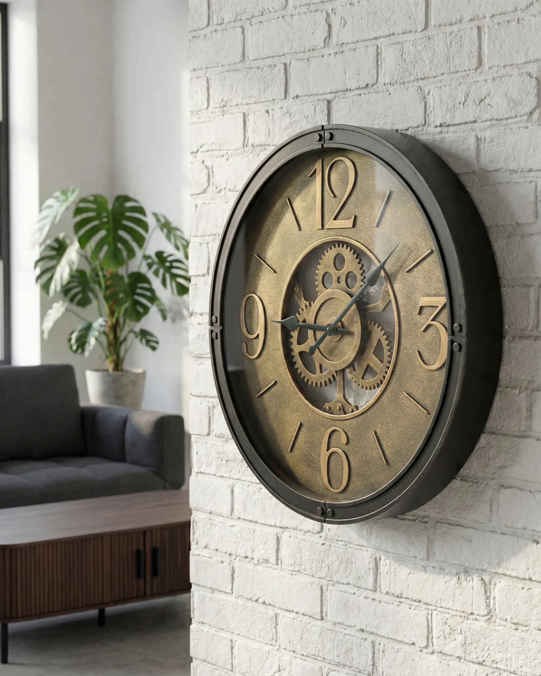 Zegar ścienny ALBACETE 50 cm Czarny_1032599
