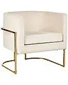 Armchair SIRKKA Velvet Light Beige