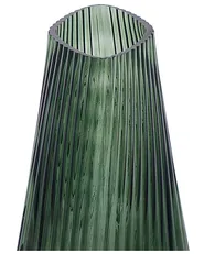Wazon na kwiaty MARPISSA 26 cm Szkło Ciemnozielony_838295