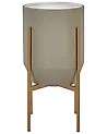 Magasított virágállvány HYBRIDUM 33 cm Fém Szürke