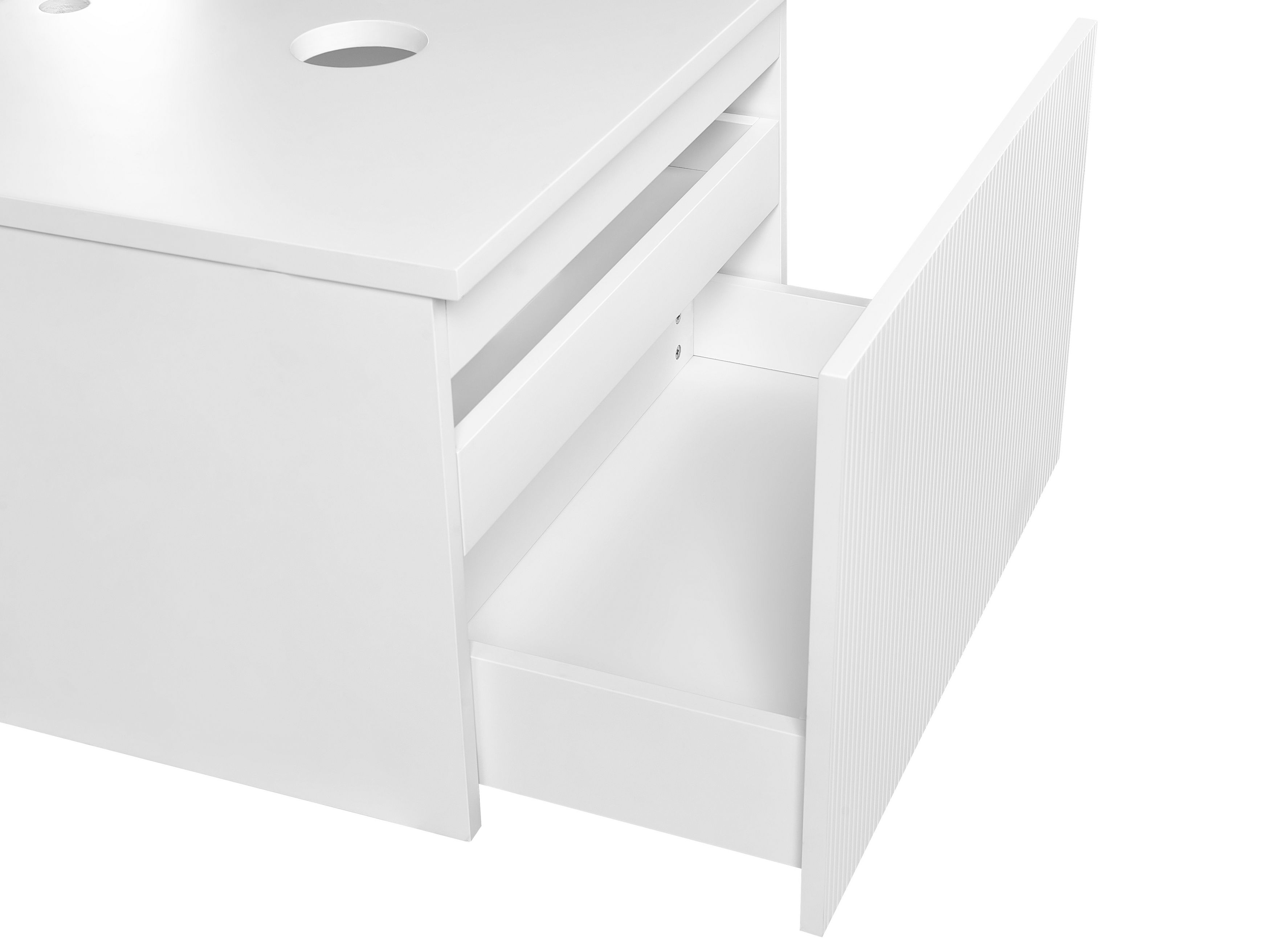 Waschbeckenunterschrank weiss 60 x 52 cm alzira beliani ch