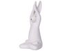 Set di 3 statuette decorative ceramica bianco BREST_798710