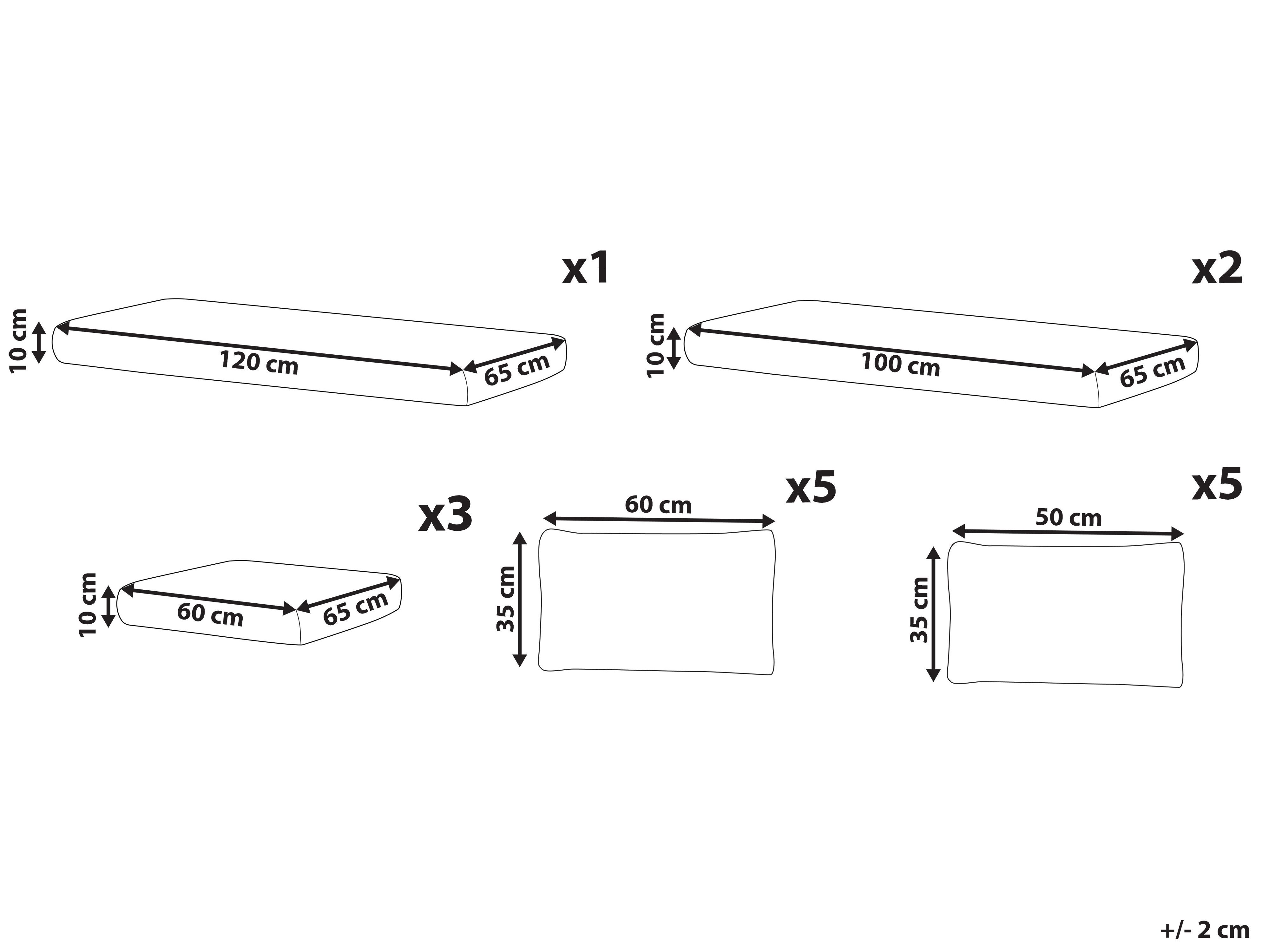 Pad Per Cuscino Set Di 4 Inserti Per Cuscini Extra Profondi Riempimento In Fibra Cava 1161436 - Foto 4
