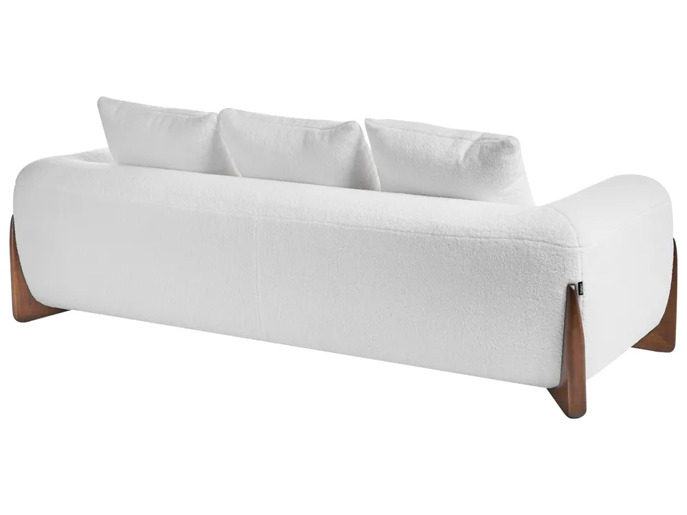 Divano 3 posti VINLIDEN Bouclé Bianco_1048367