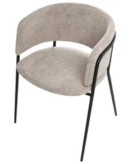 Set di 2 sedie da pranzo SPRINGER Ciniglia Tortora_1040022