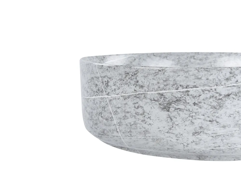 Countertop Basin GUDAR ⌀ 370 mm Ceramic Grey Concrete Effect_923354