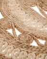 Vloerkleed jute beige/zwart ⌀ 140 cm GOYNE_757779