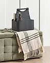 Basket URUK Faux Leather Graphite Grey