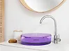 Countertop Basin TOLOSA ⌀ 360 mm Solid Surface Purple